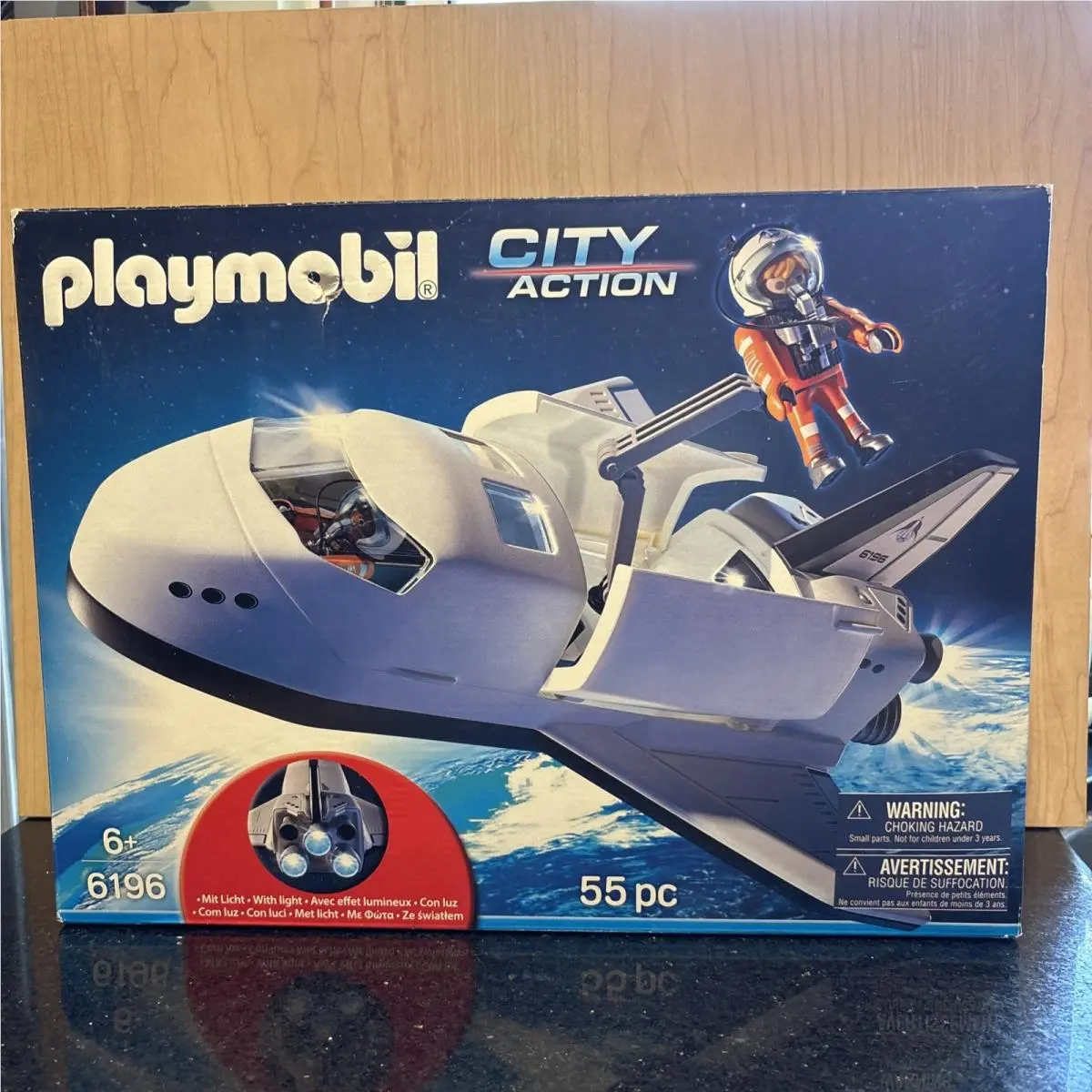Playmobil City Action Space Shuttle Ship 6196 Playset Rare In 2014