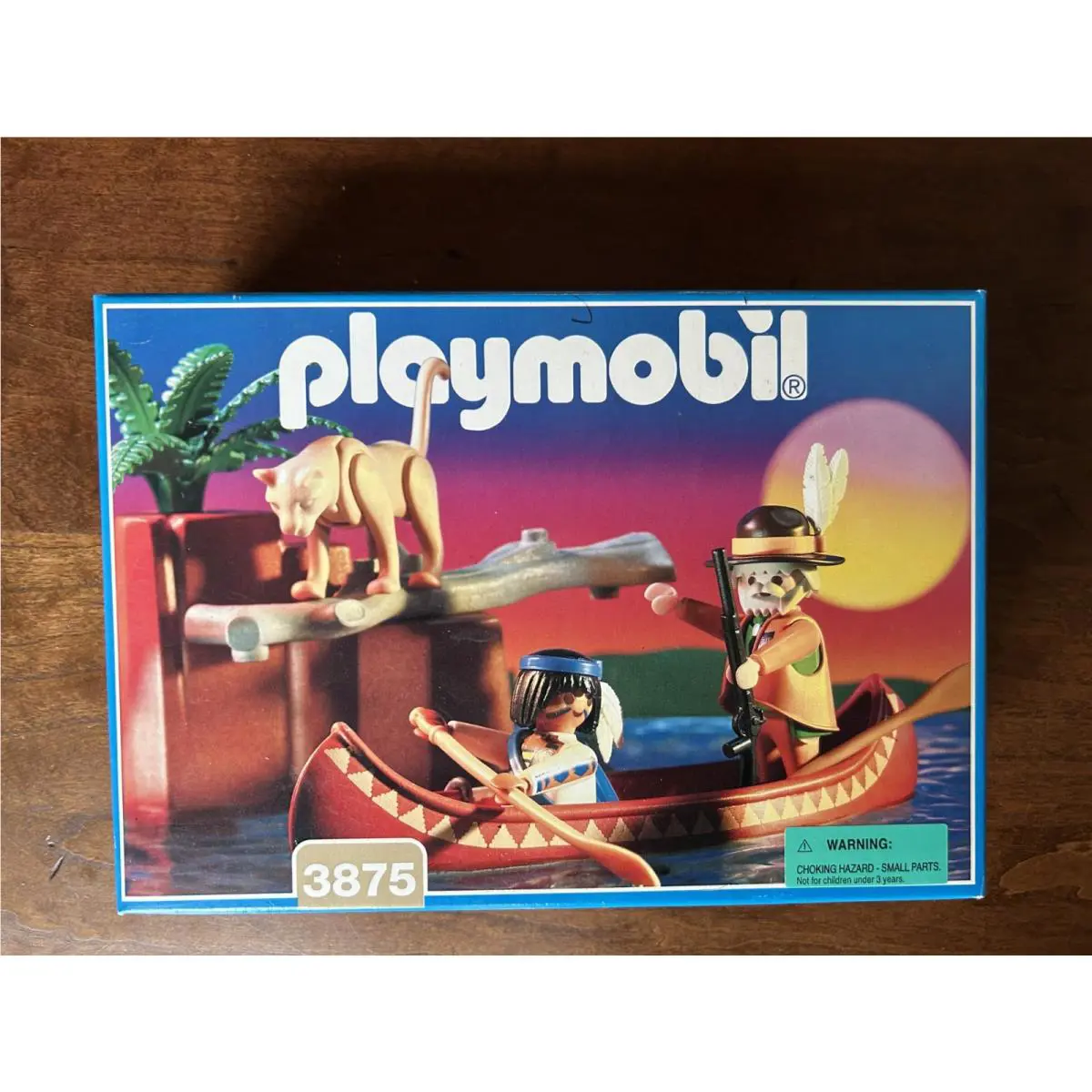 Playmobil 3875 Tracker Canoe in Factory Box - 1996