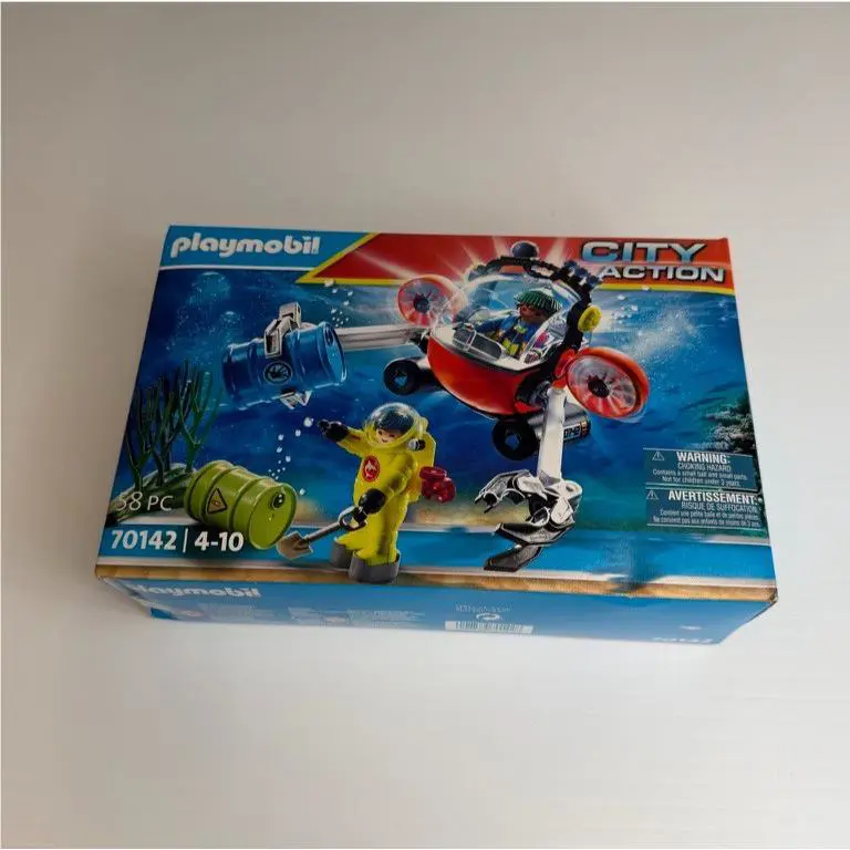 Playmobil Environmental Expedition Dive Boat Figure City Action 70142 Collect Ni