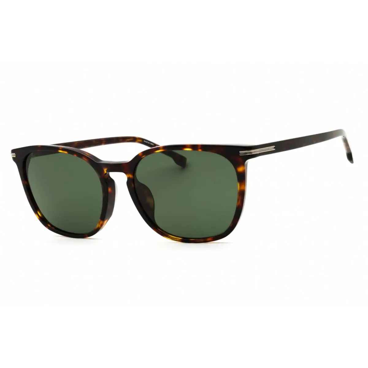 Hugo Boss 1668 F SK 086 QT Sunglasses Havana Frame Green Lenses 56mm