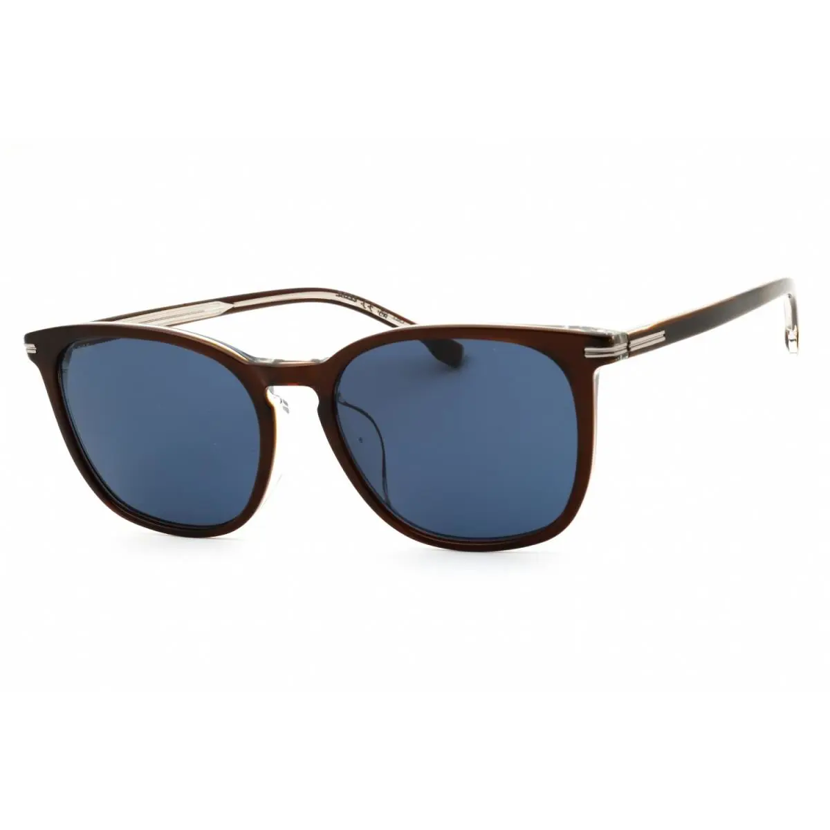 Hugo Boss 1668 F SK 09Q KU Sunglasses Brown Frame Blue Lenses 56mm