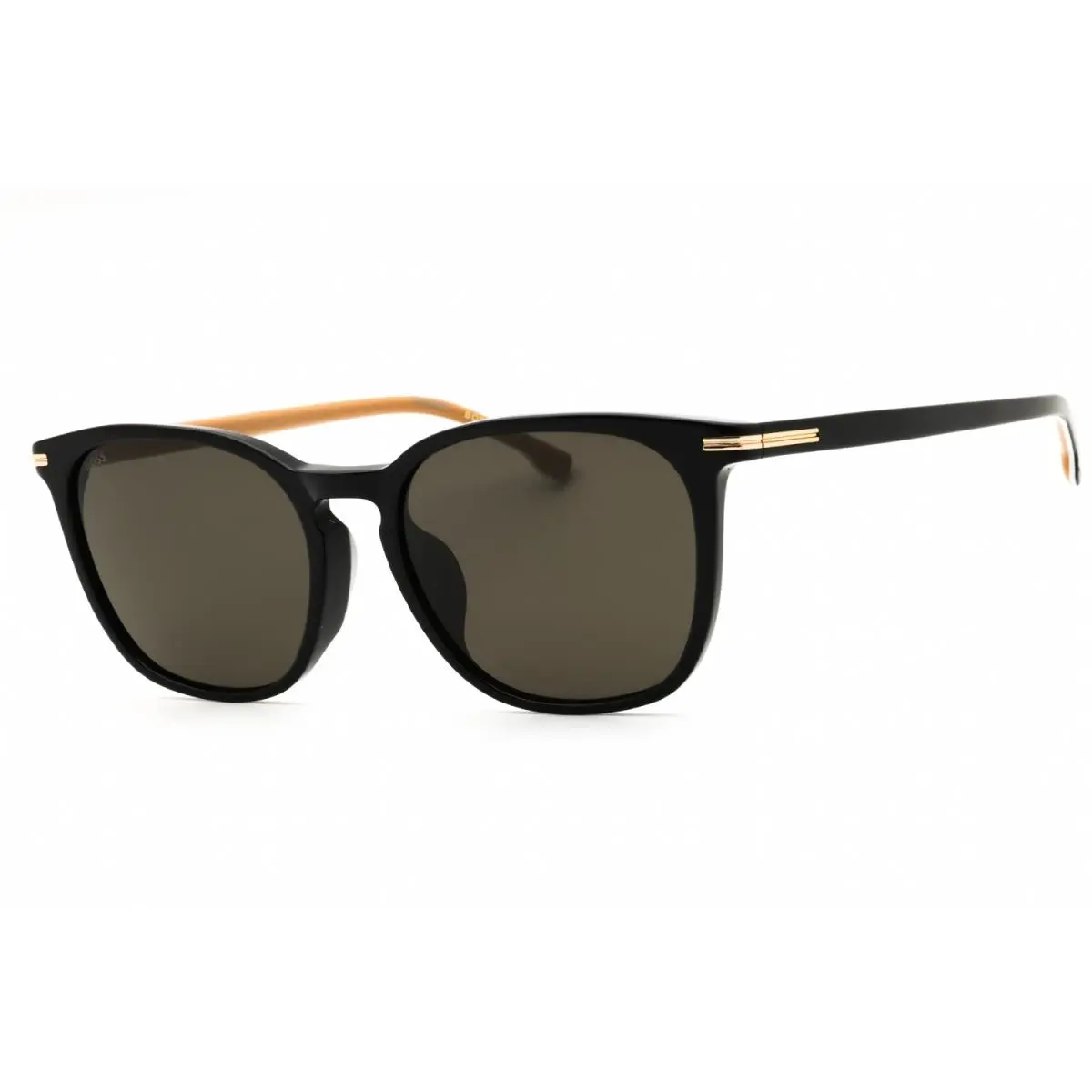 Hugo Boss 1668 F SK 807 IR Sunglasses Black Frame Gray Lenses 56mm