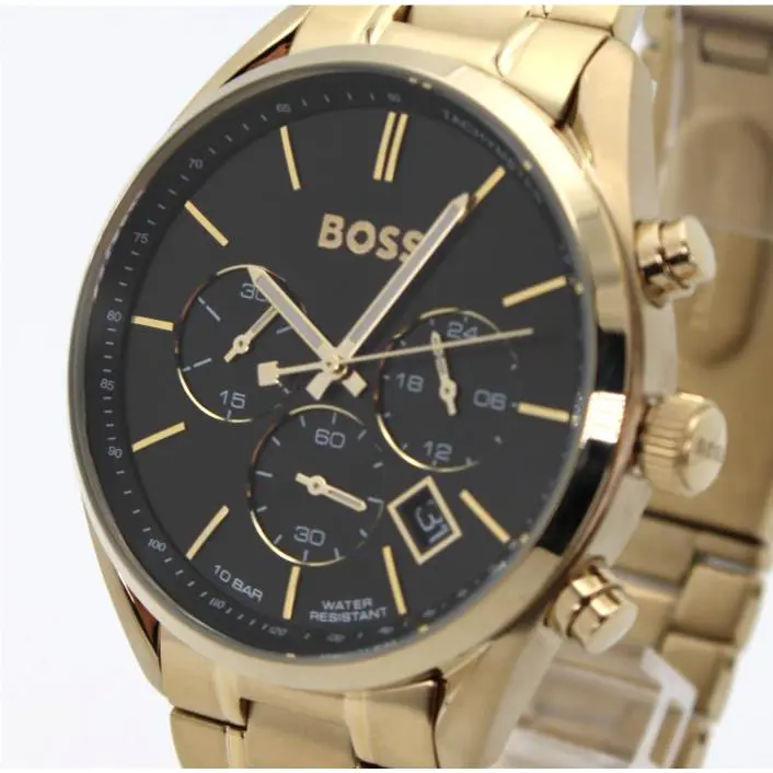 Hugo Boss 44mm Black Dial Men`s Watch HB1513848 Champion