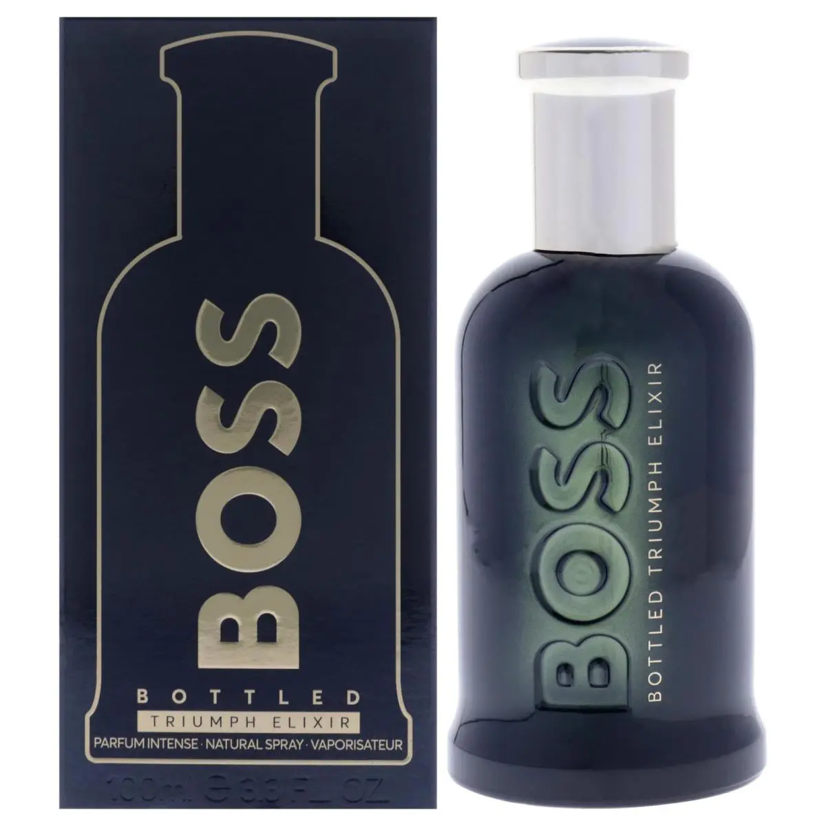 Boss Bottled Triumph Elixir by Hugo Boss Eau De Parfum Intense Spray 3.4 oz For