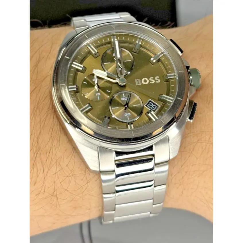 Hugo Boss 1513951 Volane Men Watch Stylish Wirstwatch - Olive Green w/ Box