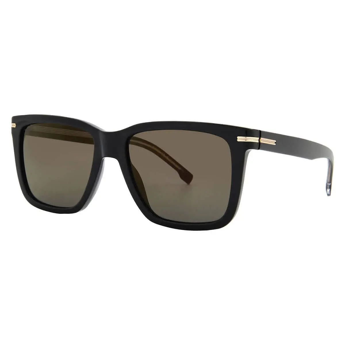 Hugo Boss Grey Bronze Brown Mirror Square Men`s Sunglasses Boss 1598/S 02M2/JO