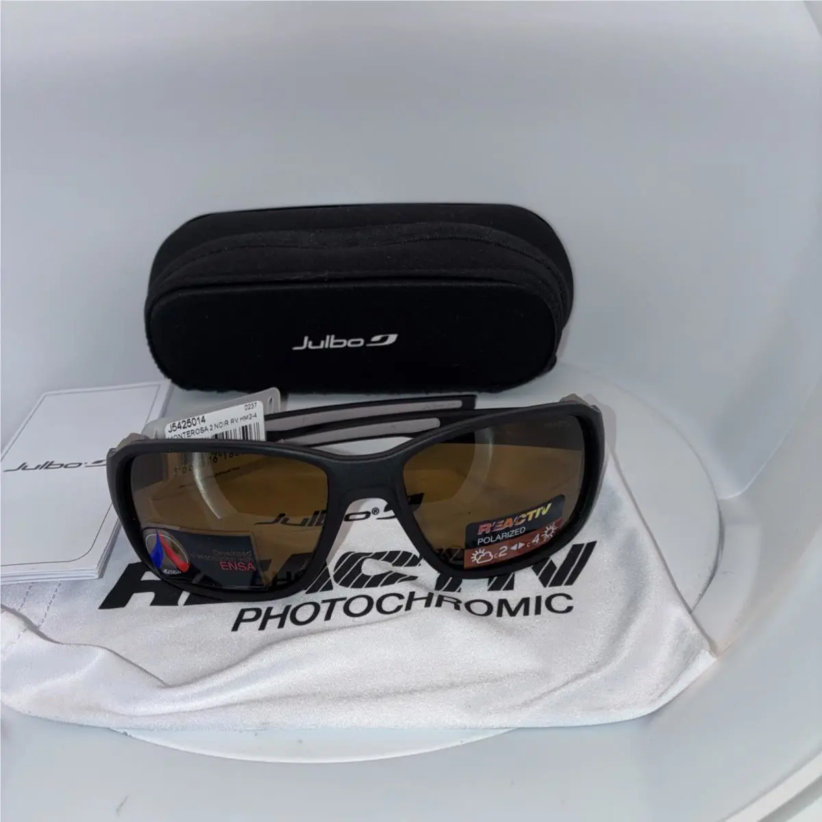 Julbo Monterosa 2.0 Ensa Reactive Polarized Sunglasses Black Frame Unisex