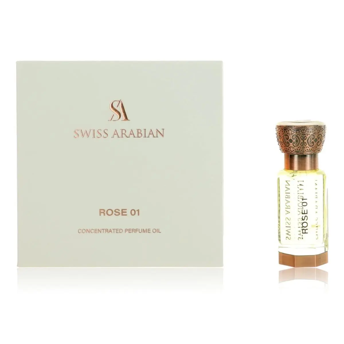 Rose 01 by Swiss Arabian 0.4 oz Perfume Oil For Unisex