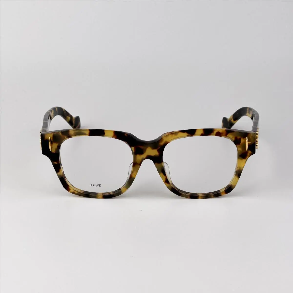 Loewe Men Eyeglasses Brown Havana Demo Square LW50091F 056