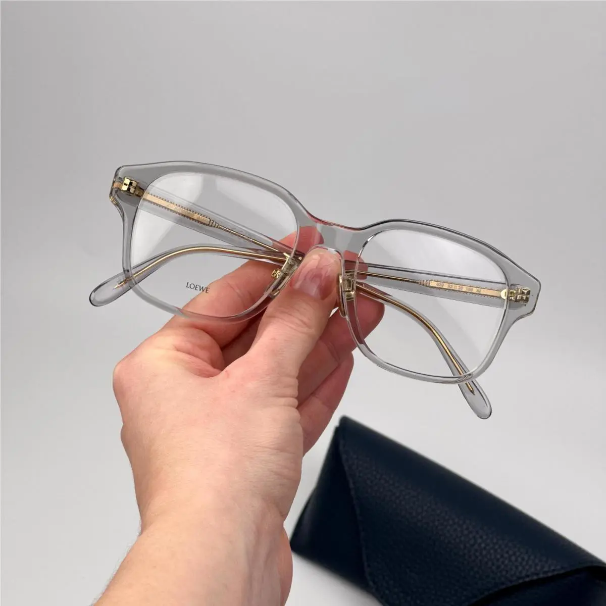 Loewe Women Eyeglasses Grey Demo Square LW50084F 020