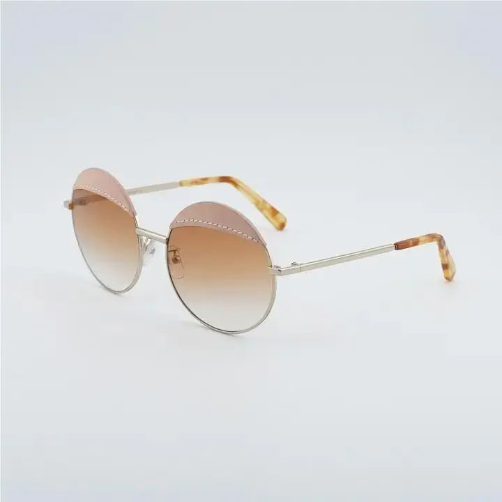 Loewe LW40007U 33F Gold/pink Leather/gradient Brown Sunglasses