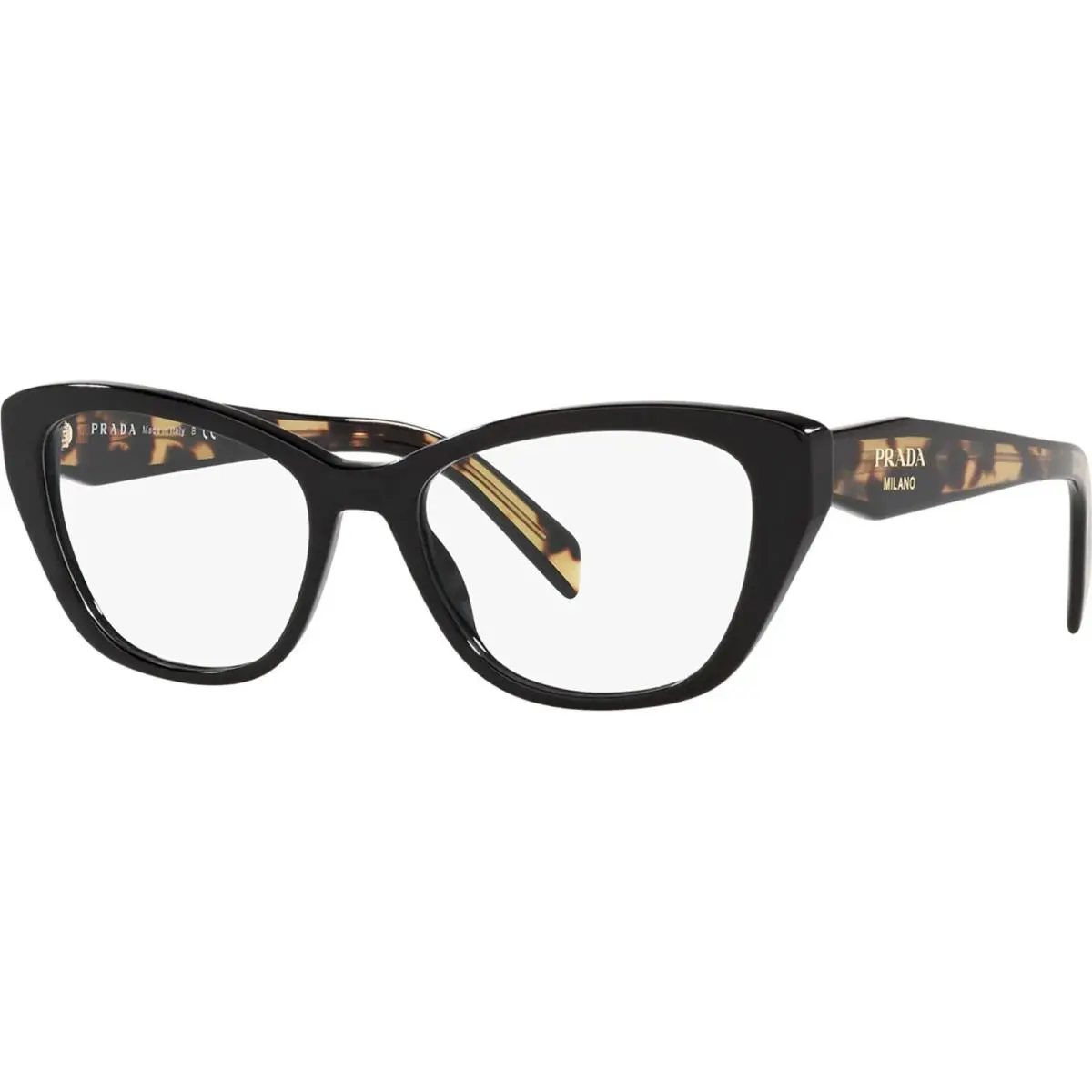 Prada Gucci Women Sunglasses Black Cat Eye PR19WV 1AB1O1