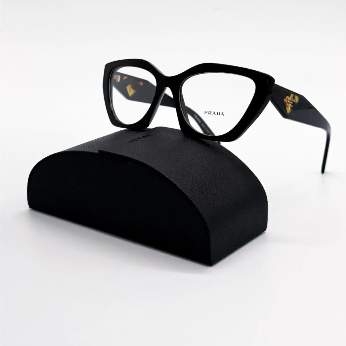 Prada Eyeglasses PR09YV 1AB1O1 Cat Eye Black Women Eyewear PR 09YV Vpr 09Y
