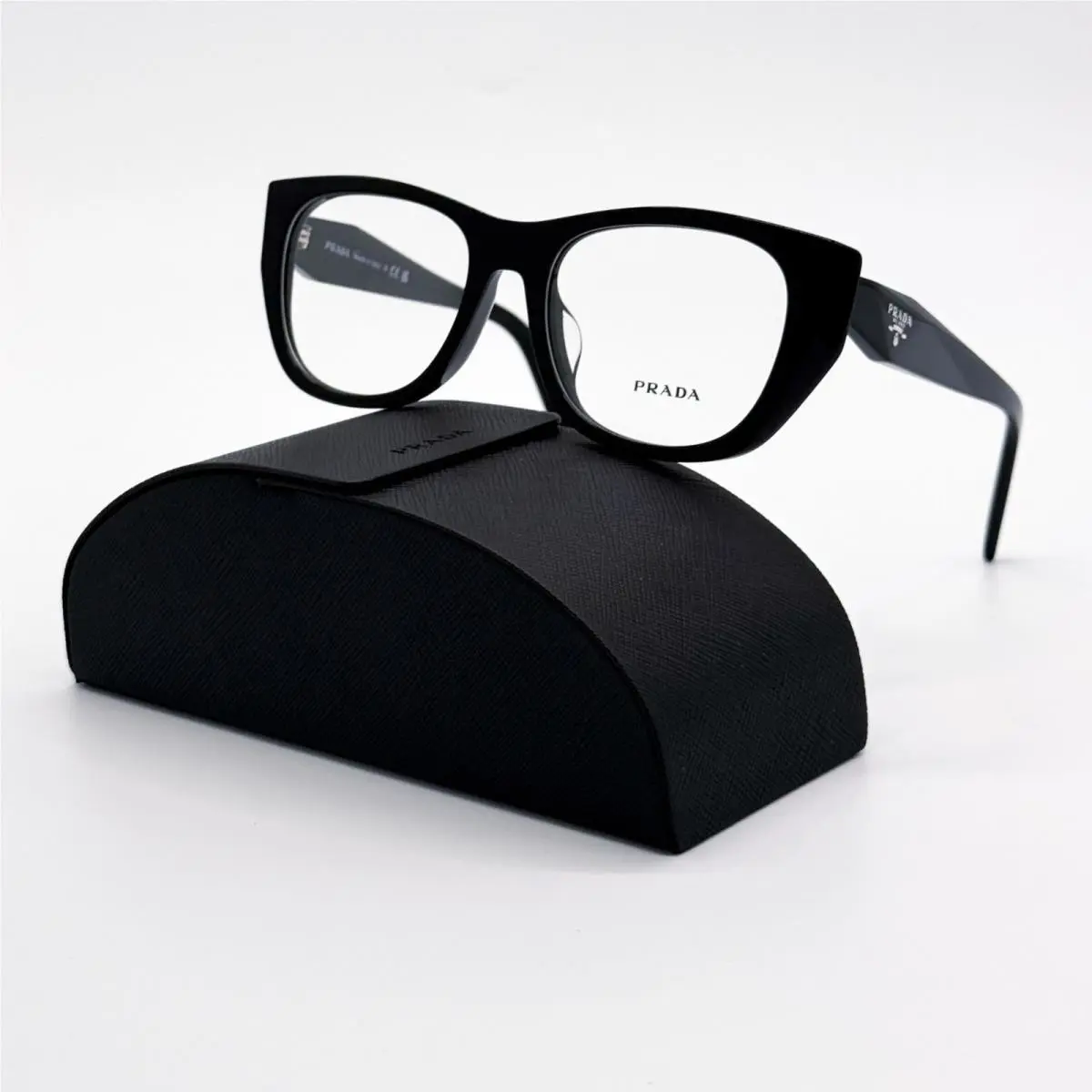 Prada Eyeglasses PRA18VF 16K1O1 Black Women Eyewear PR A18VF Vpr A18V