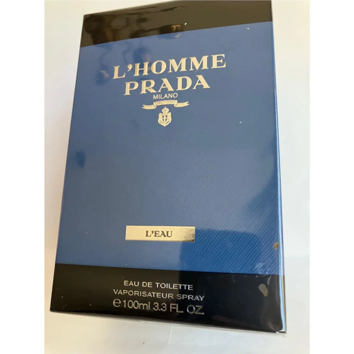 Prada Milano L`homme Leau 3.3oz Edt Spray For Men Rare