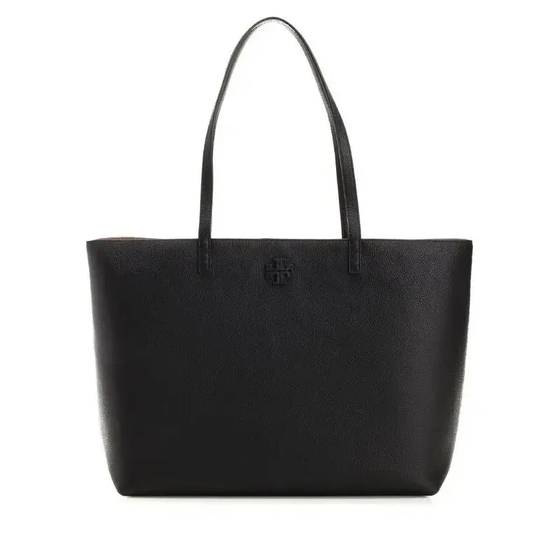 Tory Burch Mcgraw Leather Work Tote Black