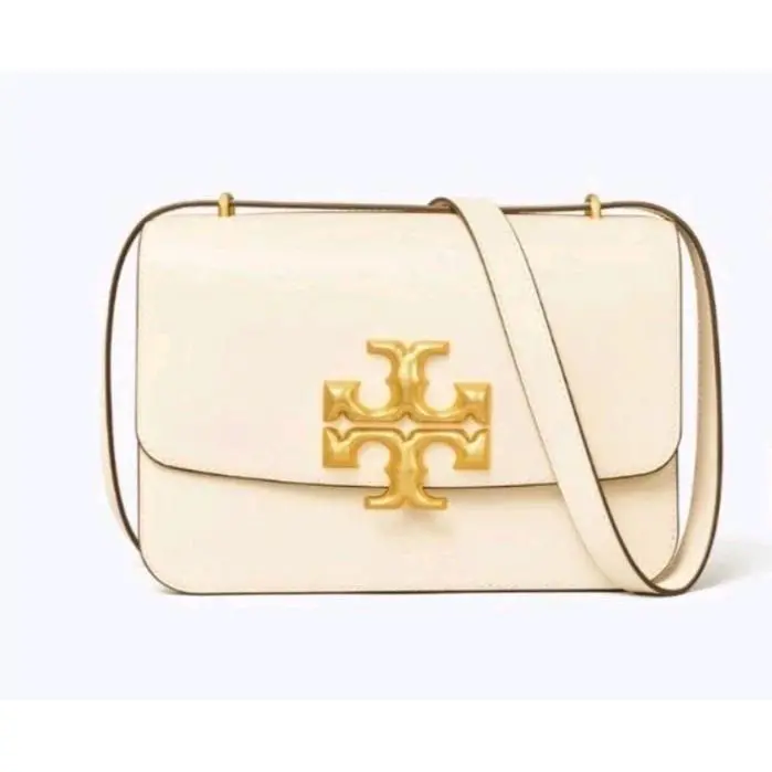 Tory Burch Eleanor Convertible Shoulder Bag in Cream