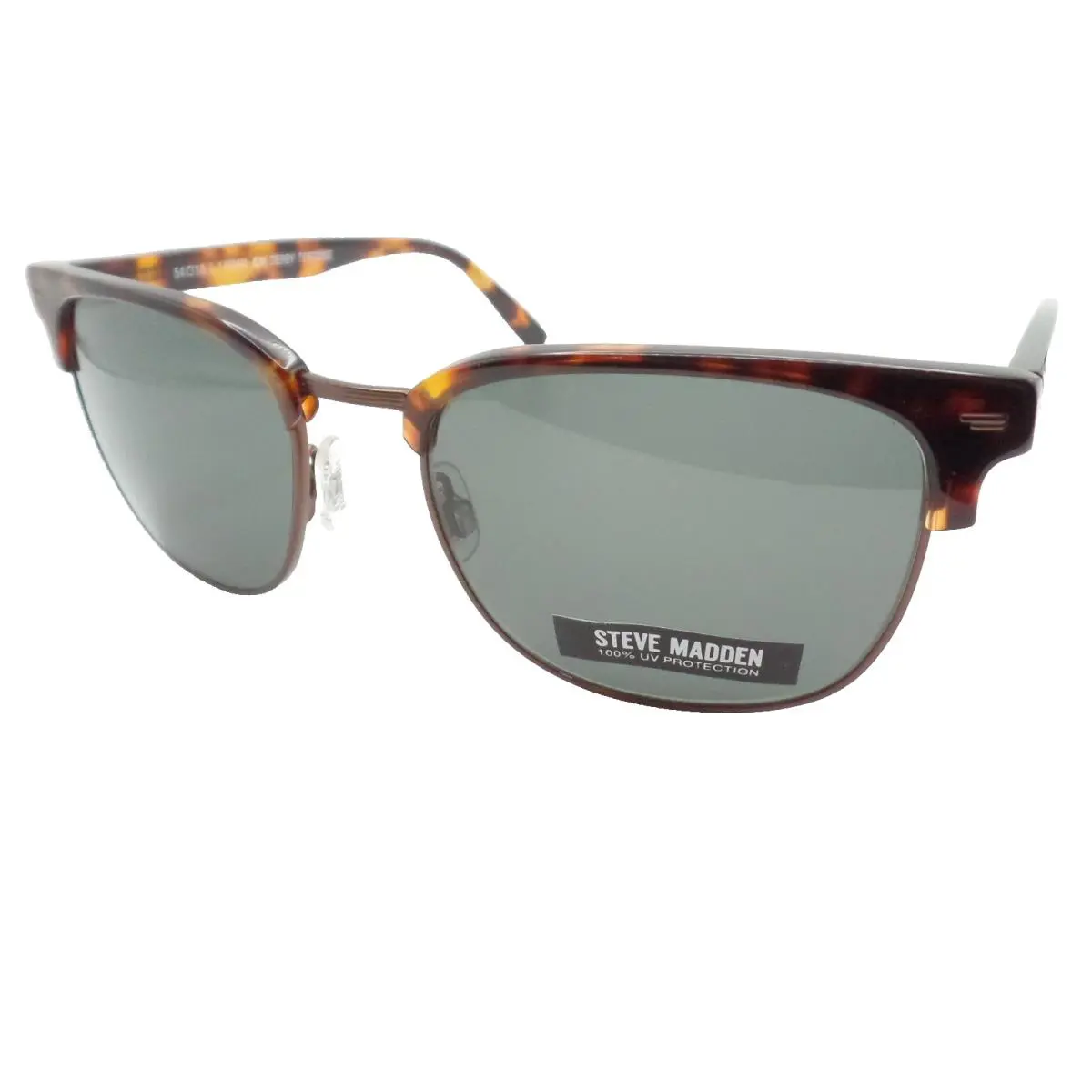 Steve Madden Derby Tortoise Green 54mm Sunglasses