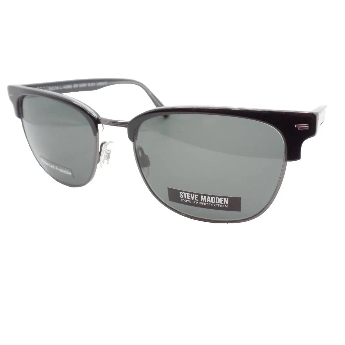Steve Madden Derby Black Green 54mm Sunglasses