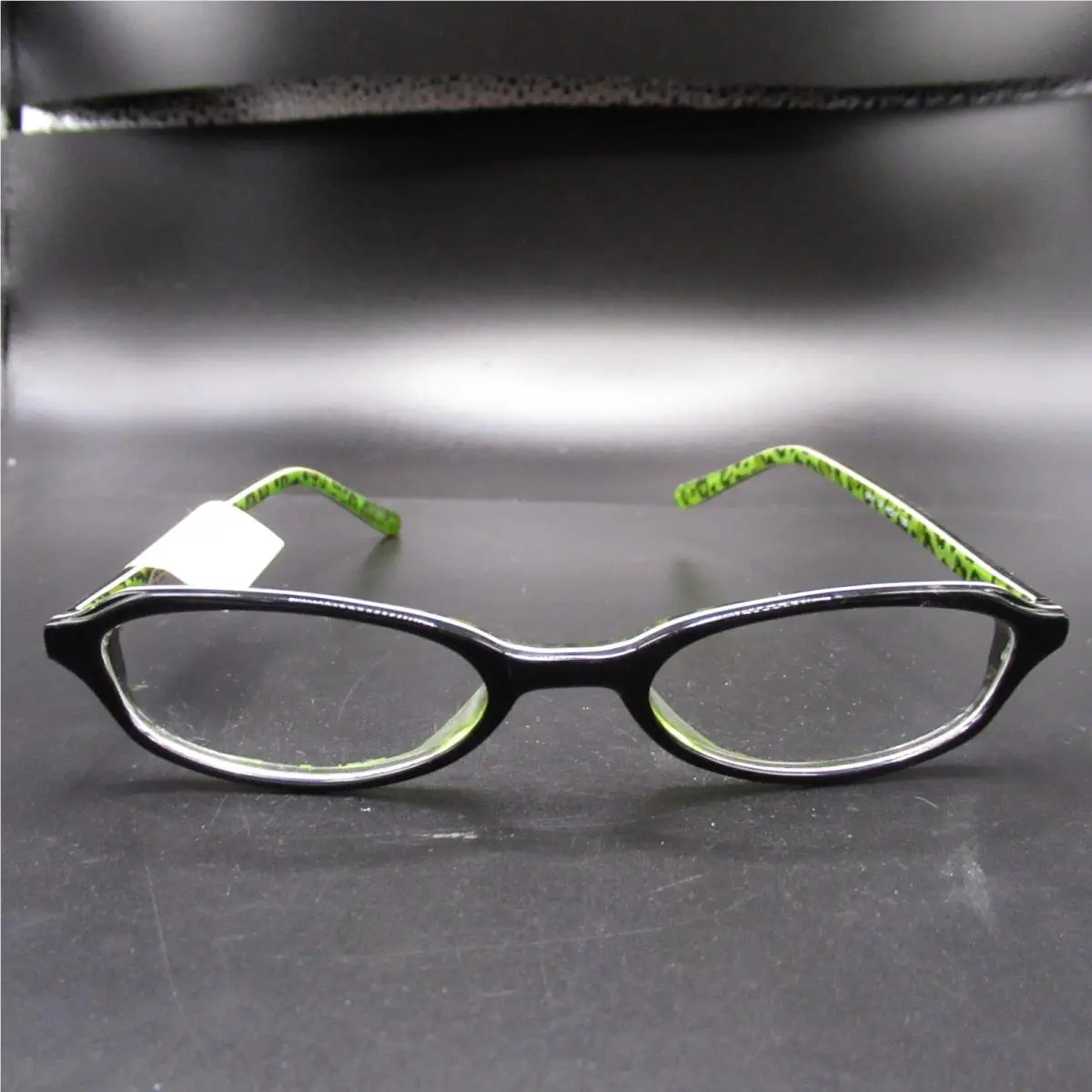 Steve Madden Eyeglass Frames SP81 OX Black Green Leopard Print 48-17-135 Full