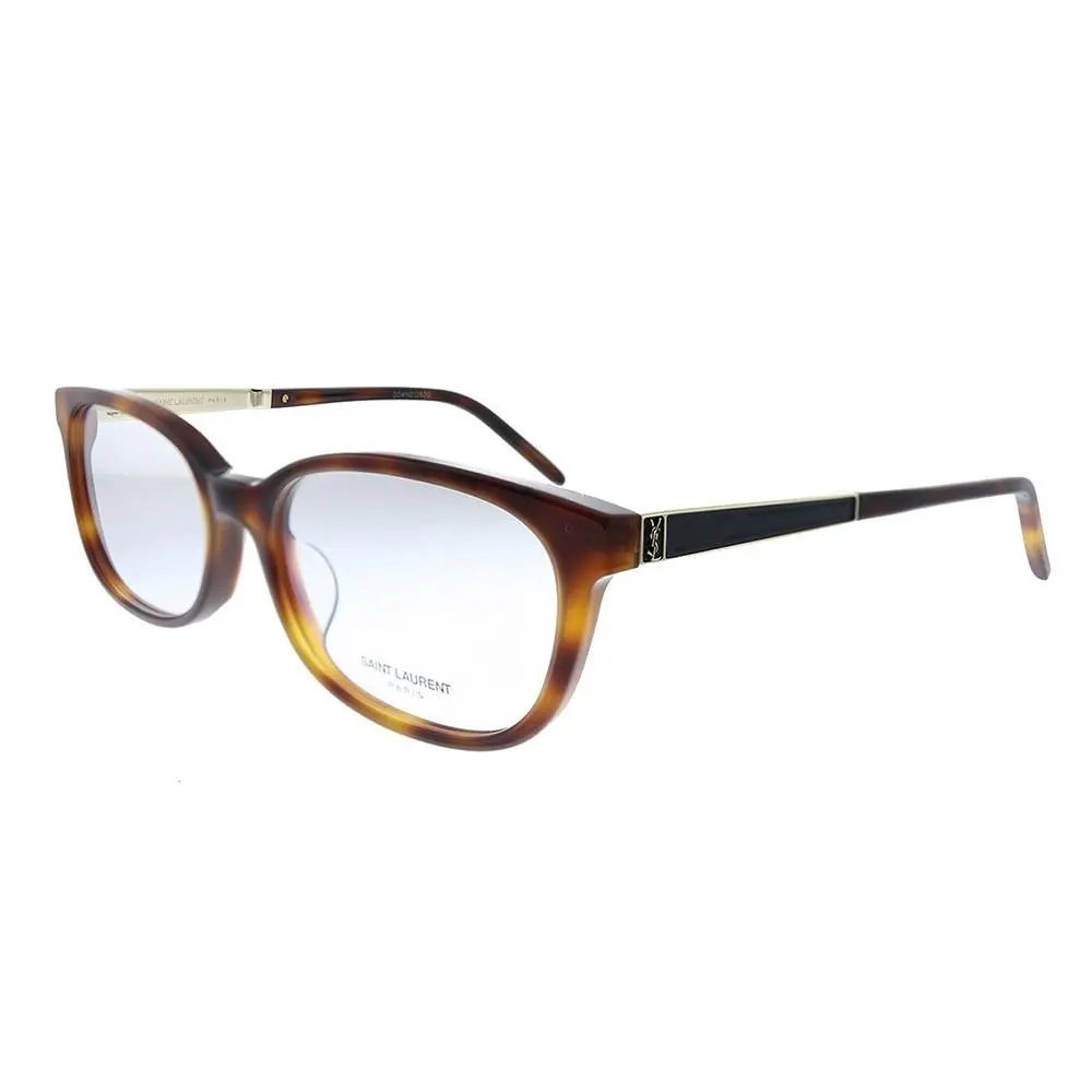 Saint Laurent SL M74/F 004 Havana Plastic Rectangle Eyeglasses 54mm