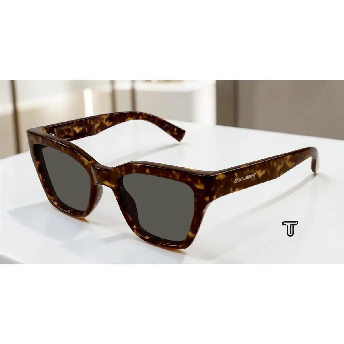 Saint Laurent SL 641 002 Havana Grey 52 mm Women`s Sunglasses