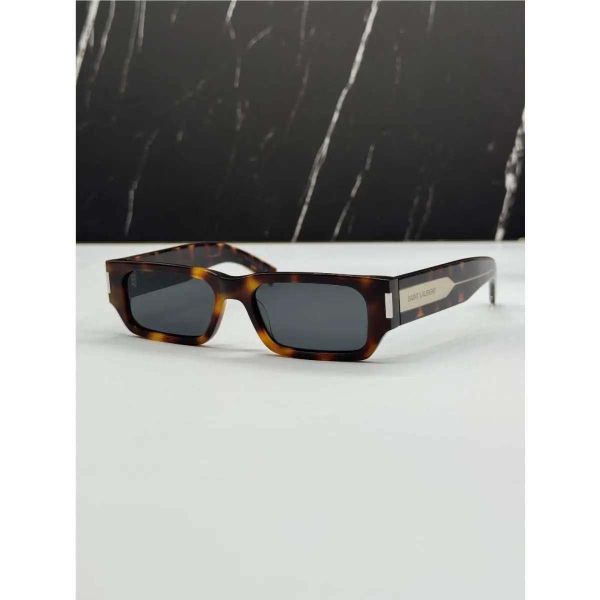 Saint Laurent SL660 002 Sunglasses Havana Unisex Eyewear by Yves Saint Laurent
