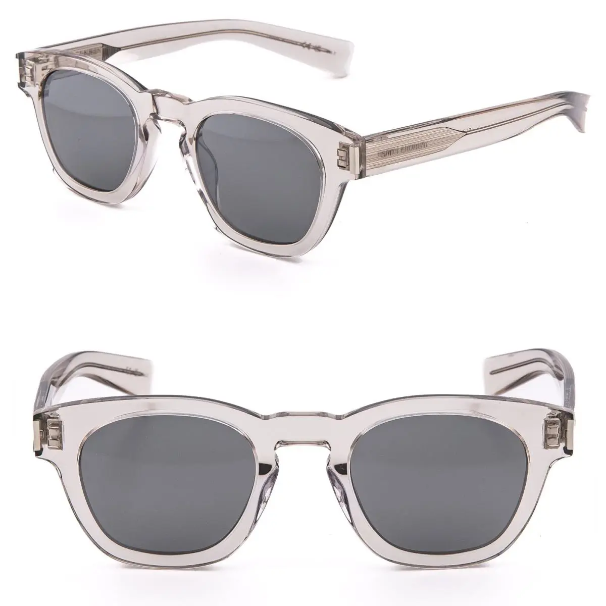 Saint Laurent Shade SL 746 SL746 Crystal Gray Classic Sunglasses Unisex 004
