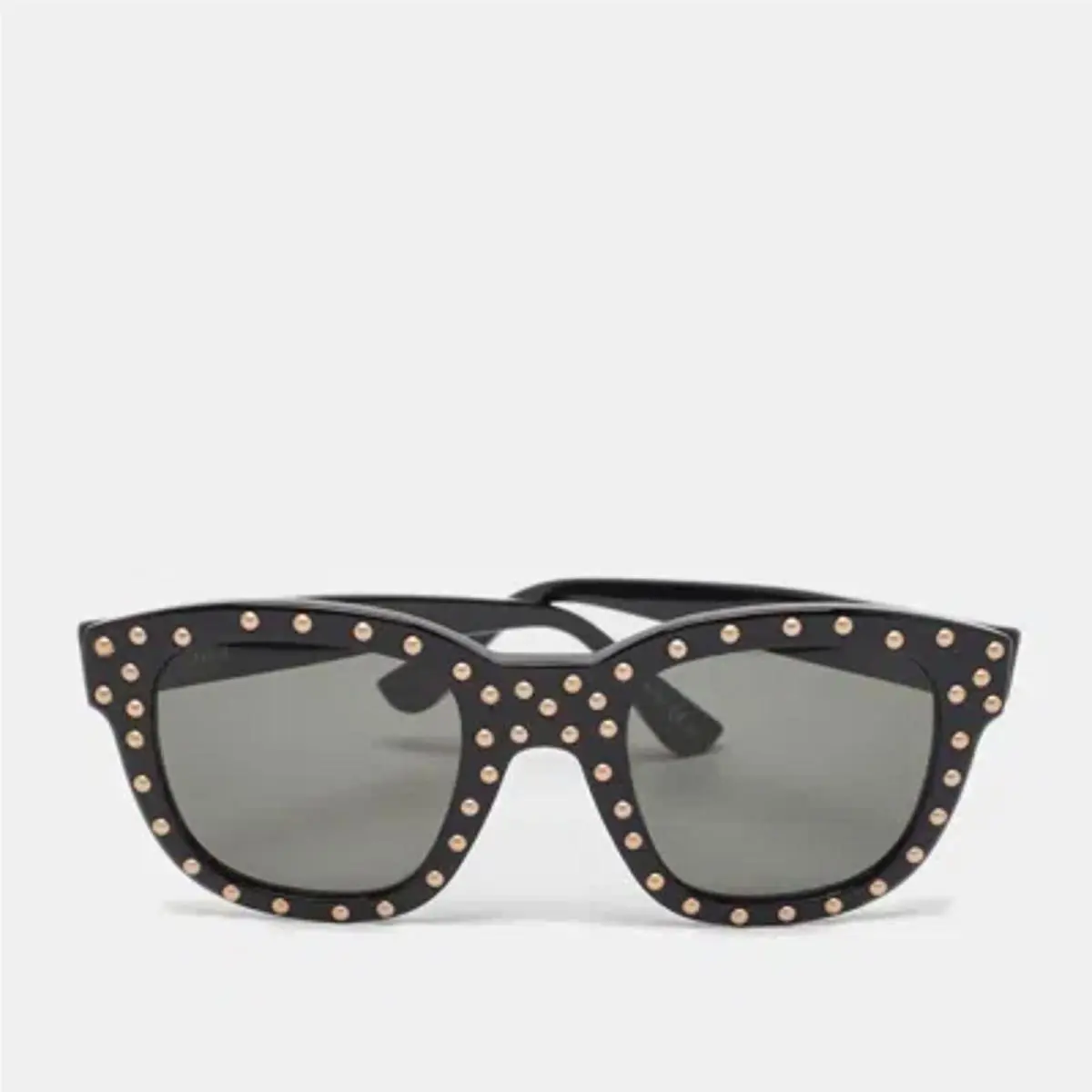 Saint Laurent Paris Saint Laurent Black SL100 Lou Studded Square Sunglasses
