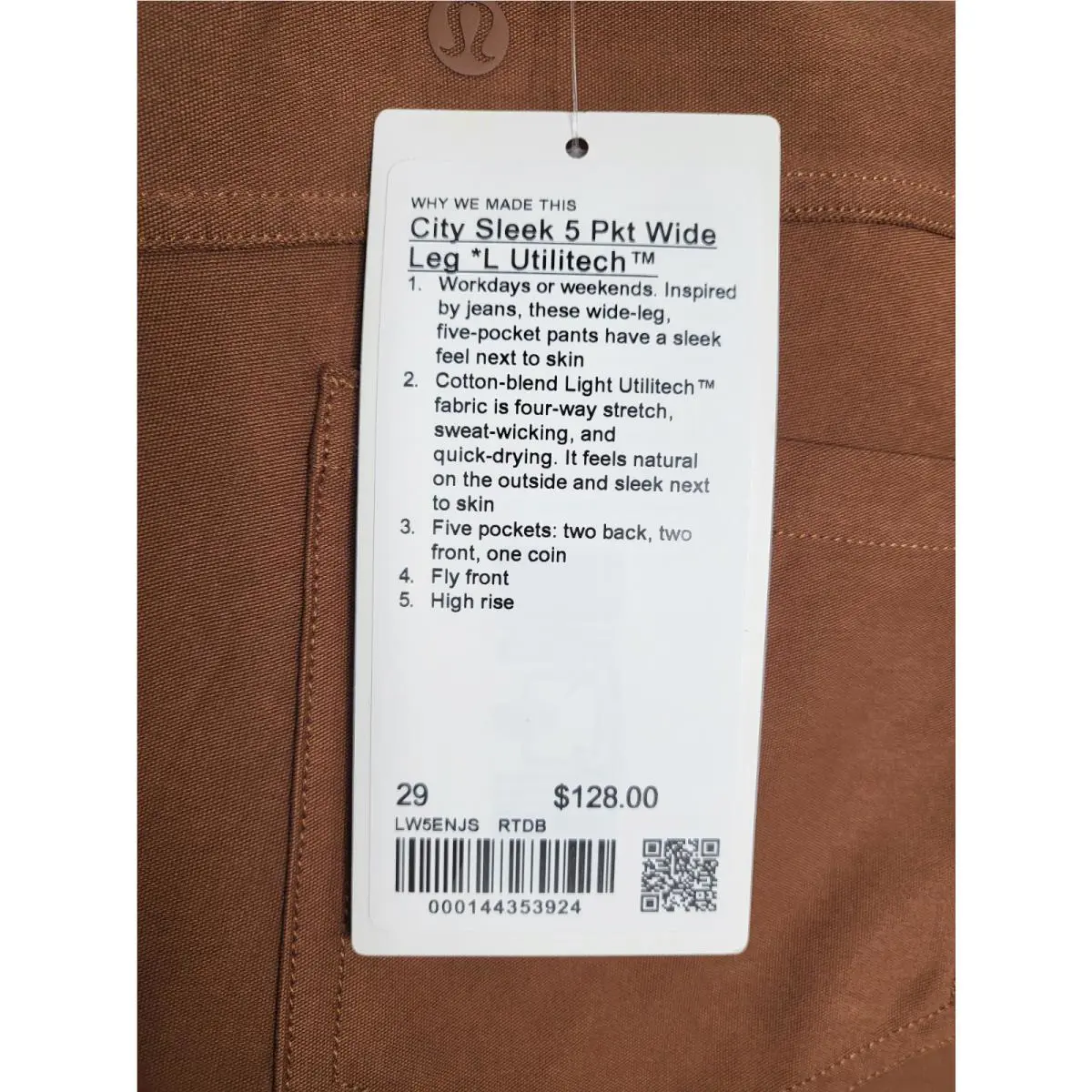 Lululemon clothing - Roasted Brown 8