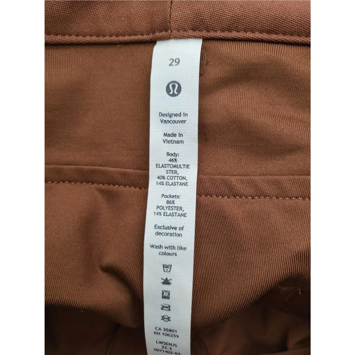 Lululemon clothing - Roasted Brown 9