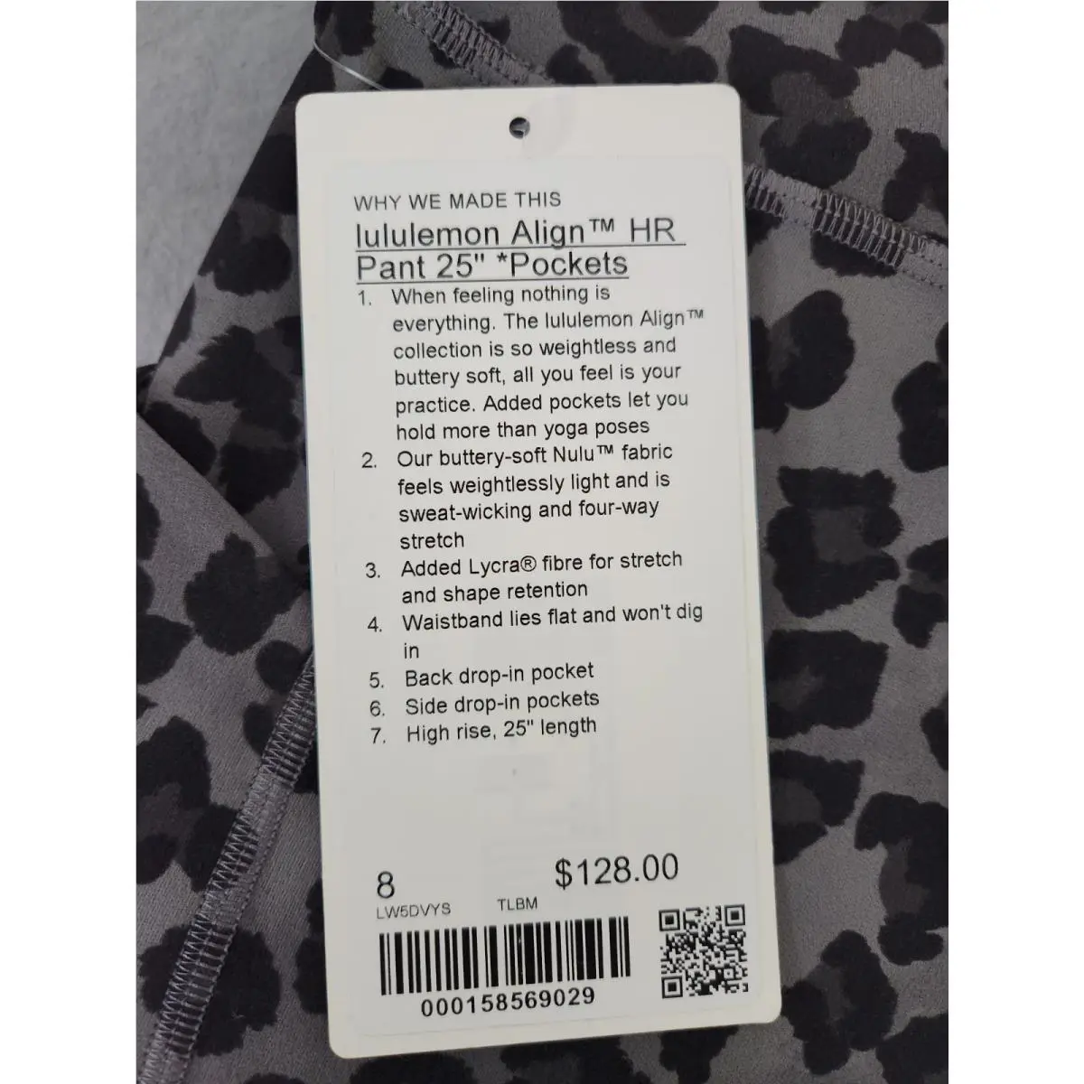 Lululemon clothing - True leopard black multi 5