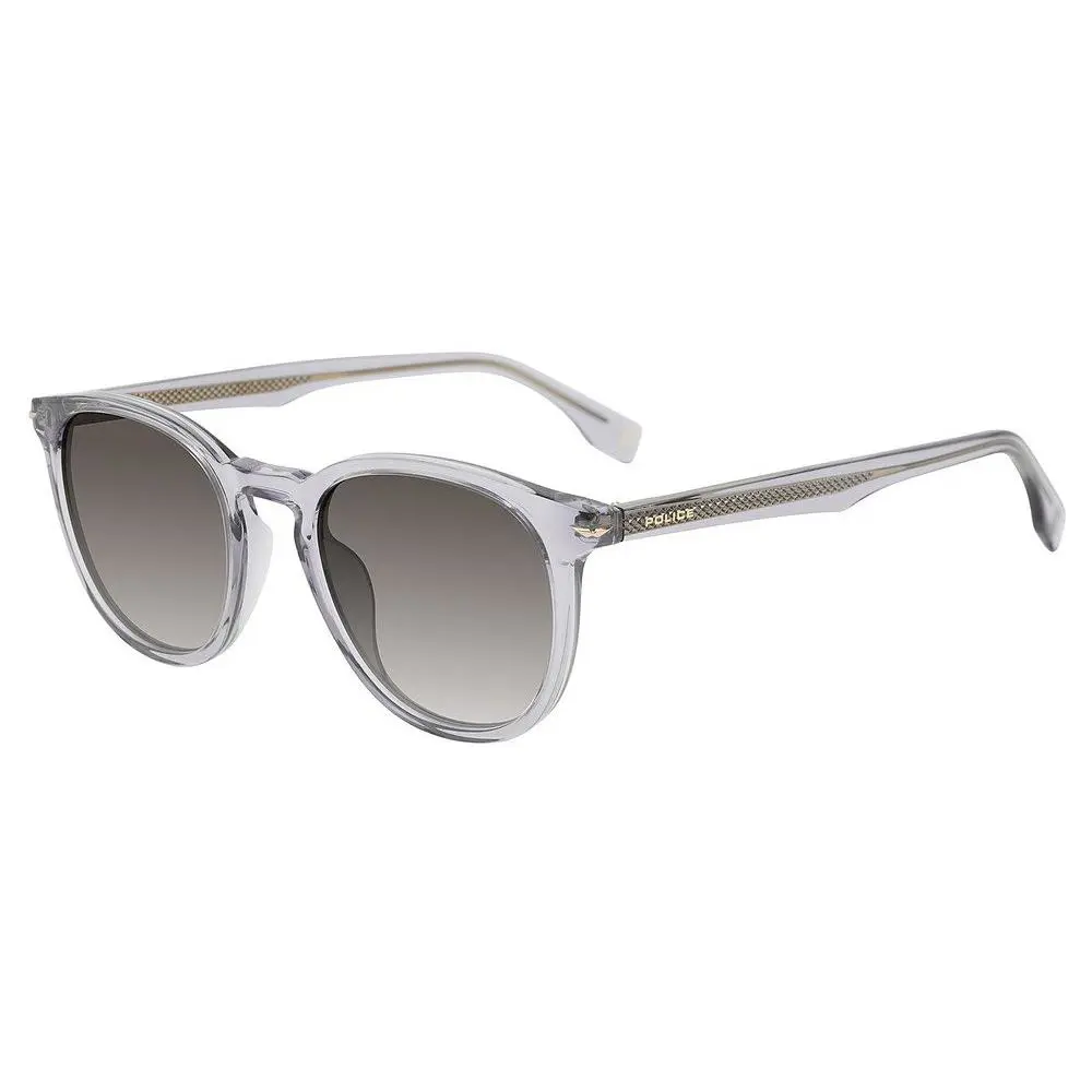Police SPLQ82 Sunglasses 0819 Shiny Transp.grey 52mm Unisex