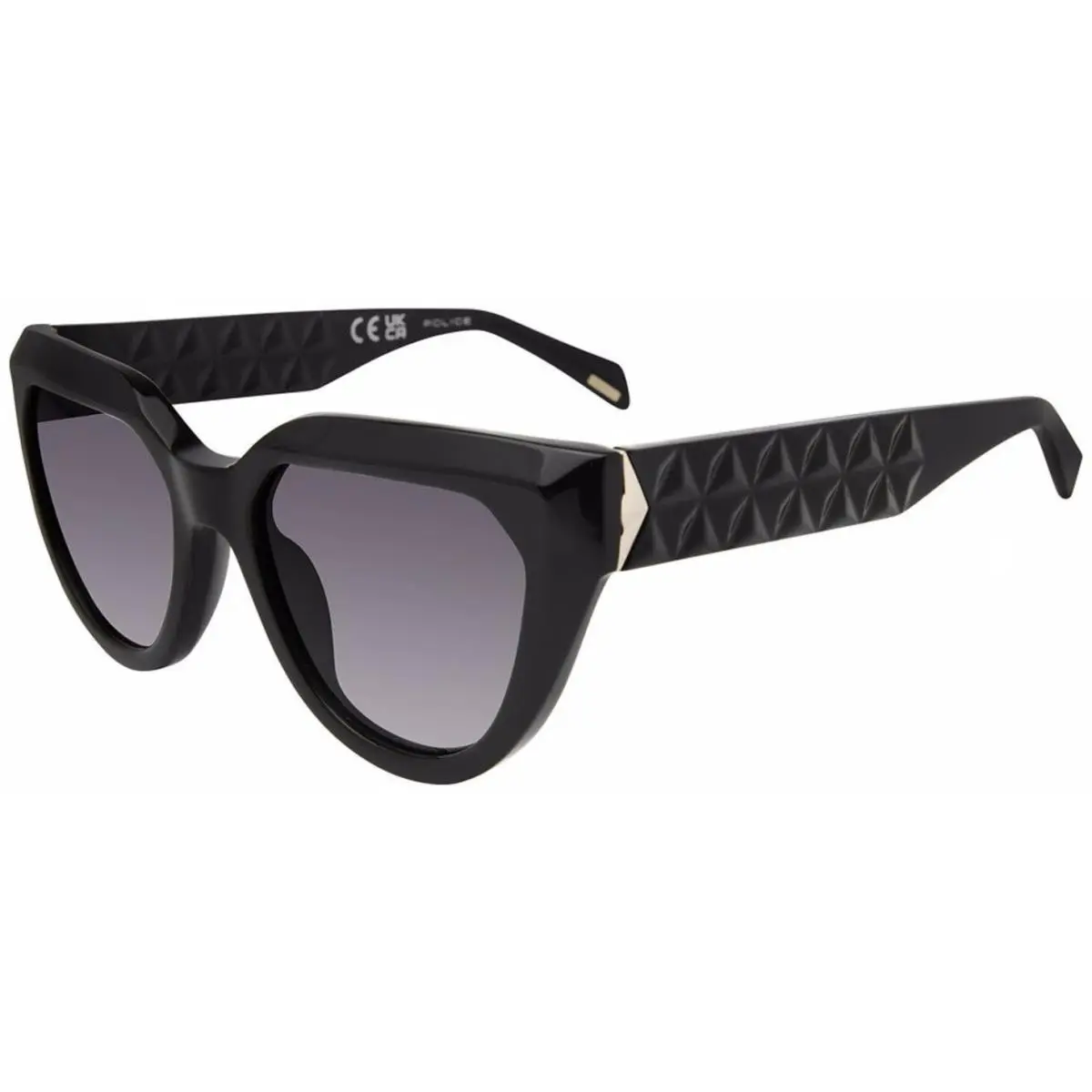 Police Spln 61 M Black 0700 Size 54 Sunglasses