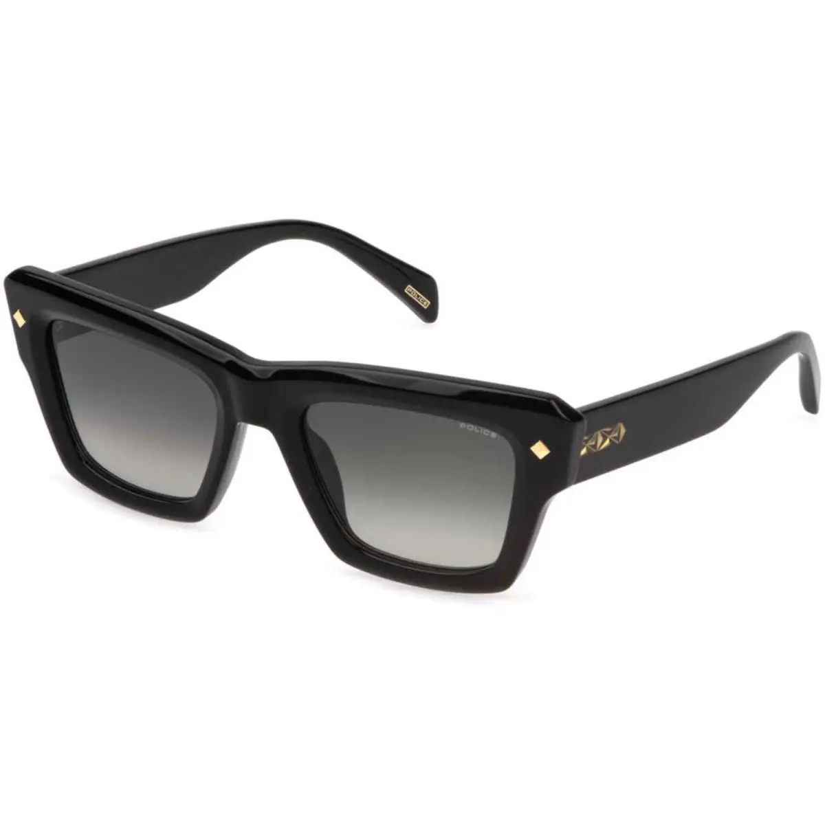 Police Splp 48 M Shiny Black 0700 Size 52 Sunglasses