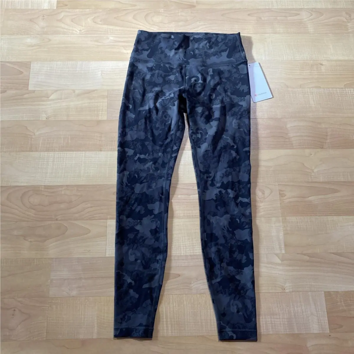 Lululemon Wunder Train High Rise 28” Hidden Heritage Lace Black Size 10