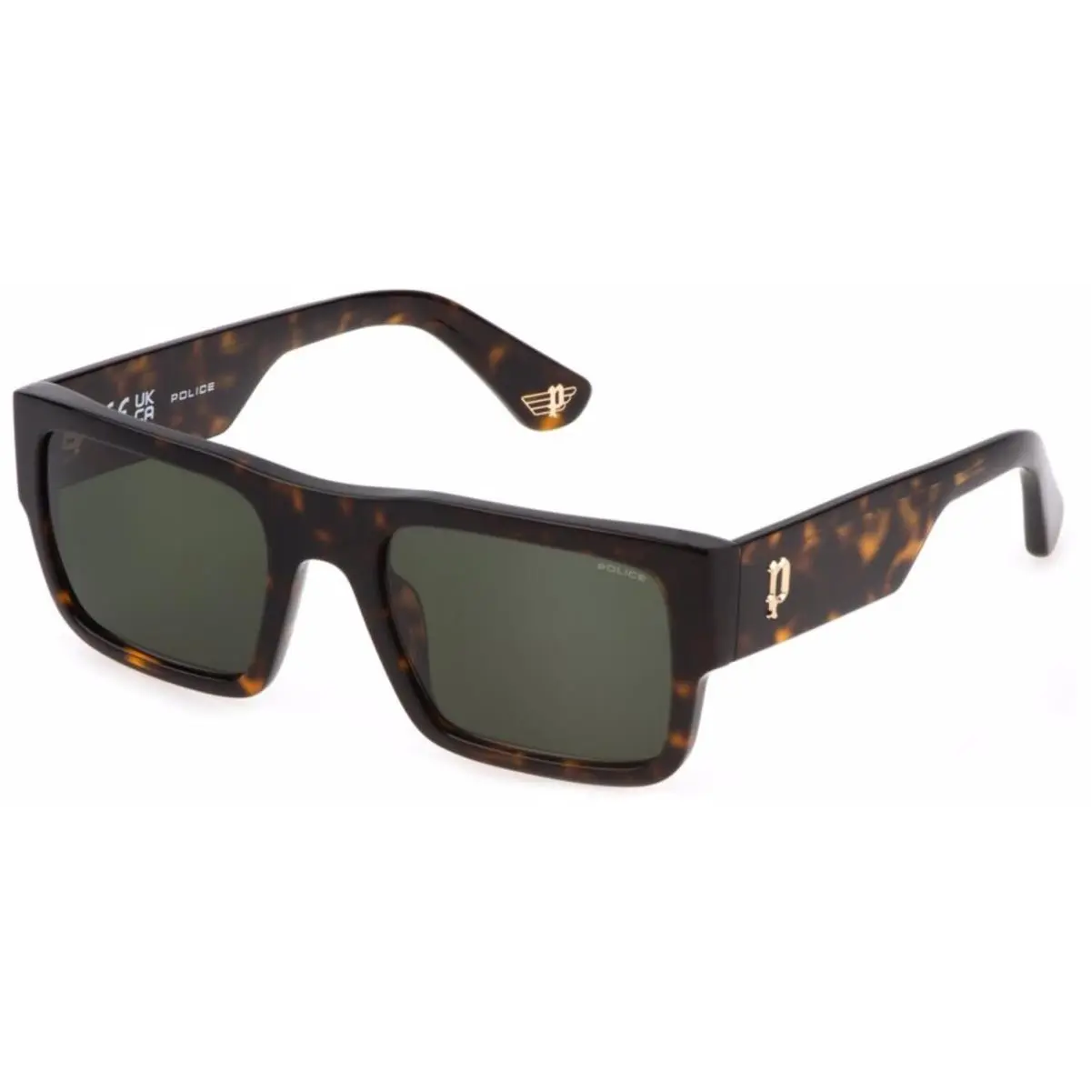 Police Spll 12 Dark Havana 0722 Size 54 Sunglasses