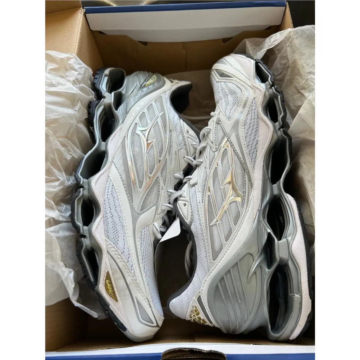 Mizuno shoes - Mizuno Wave Prophecy 6 - Wave Prophecy - Silver/Gray 0