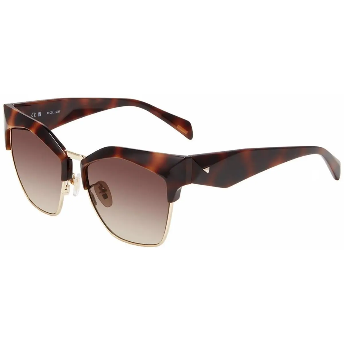 Police Spln 59 M Dark Havana 01ay Size 56 Sunglasses