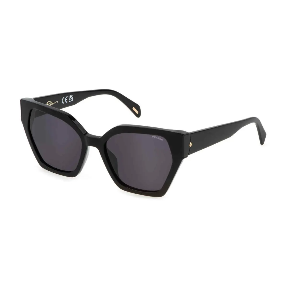 Police SPLL34 Sunglasses 0700 Shiny Black 55mm Unisex