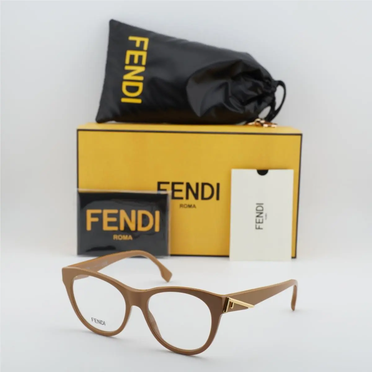 FE50101I 045 Brown 53mm Eyeglasses by Fendi