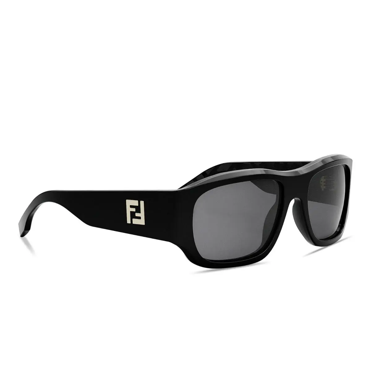 Fendi Men`s FF Logo Rectangle Sunglasses