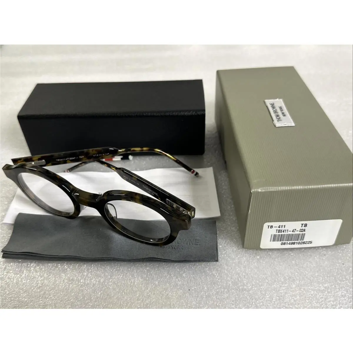 Thom Browne TBX-411-47-02A Eyeglasses Brown Tokyo Tortoise 47-24.5-147 RX