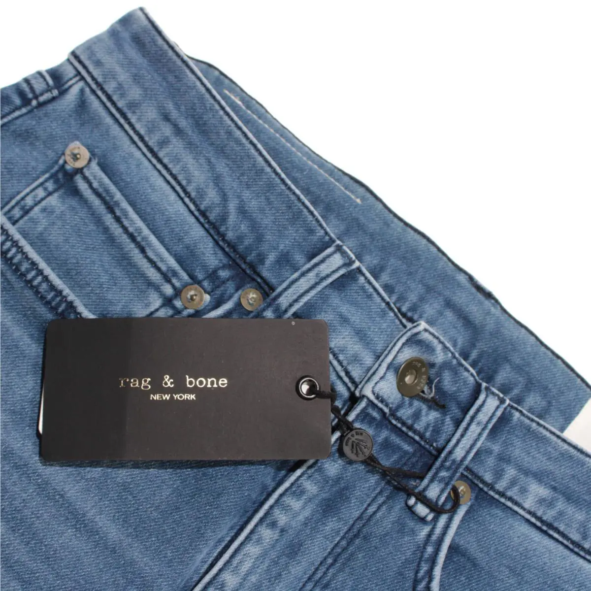 Rag Bone Fit 2 Loopback Mid Rise Slim Denim Jeans Size 30 US in Blue