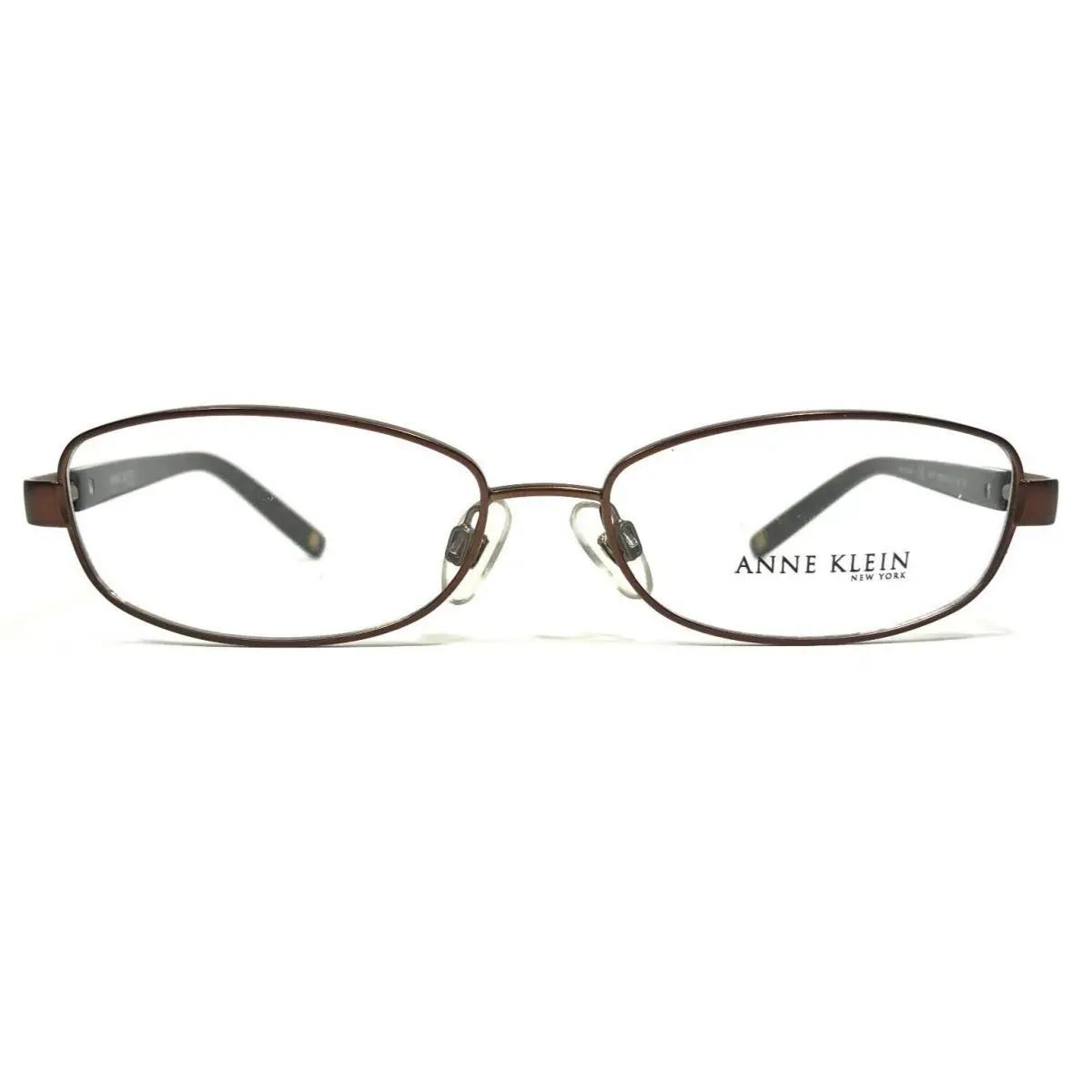 Anne Klein Eyeglasses Frames Akny 9090 518 Brown Oval Full Wire Rim 53-15-135