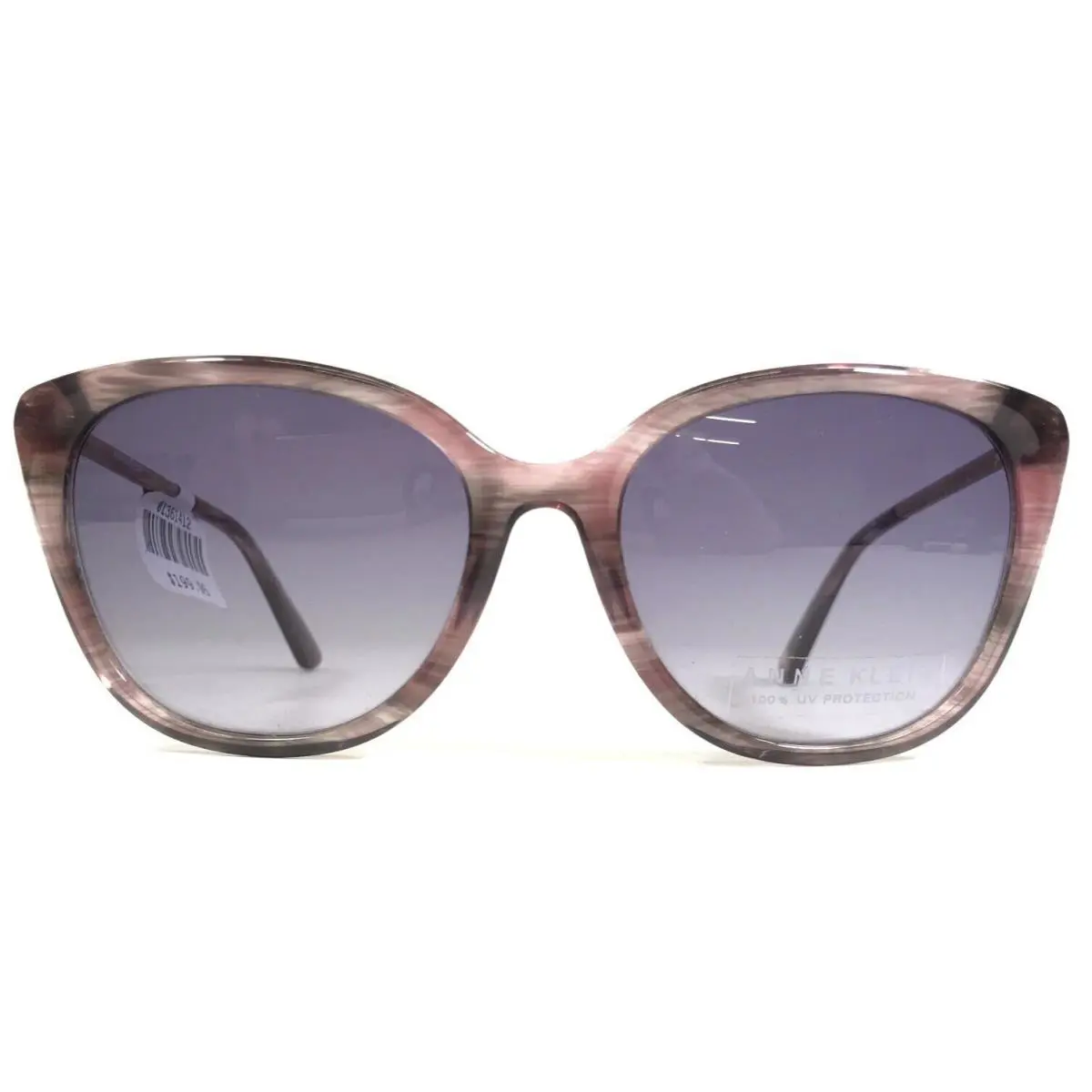 Anne Klein Sunglasses AK7069 505 Plum Horn Purple Gold Frames with Purple Lenses