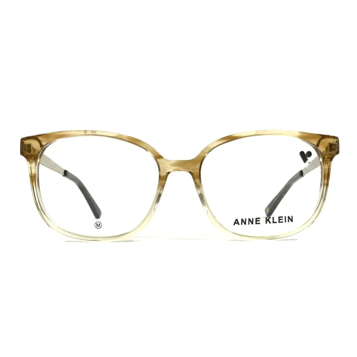 Anne Klein Eyeglasses Frames AK5109 203 Mocha Gradient Clear Horn 53-16-140