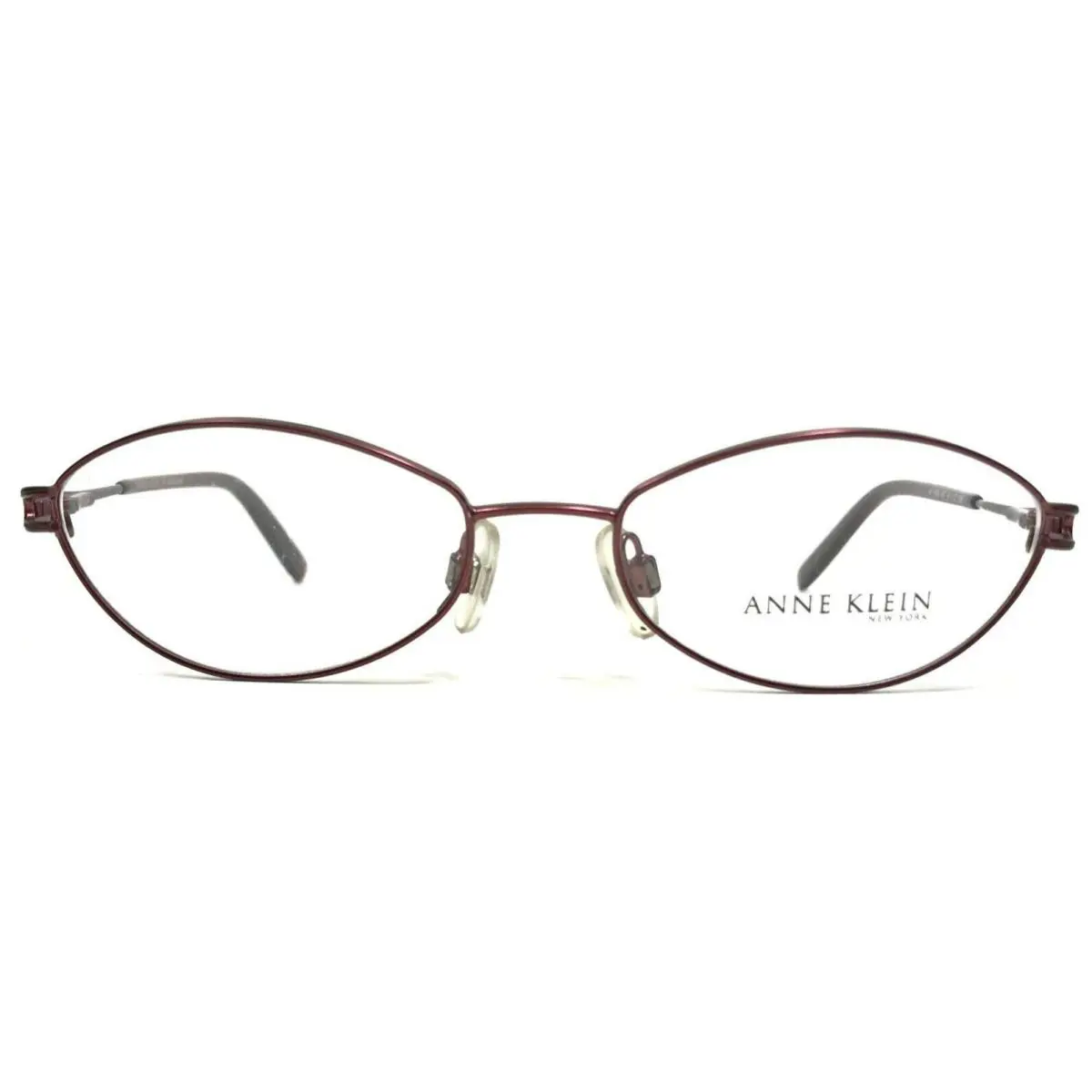 Anne Klein Eyeglasses Frames AK 9066 457 Red Round Oval Full Wire Rim 51-17-135