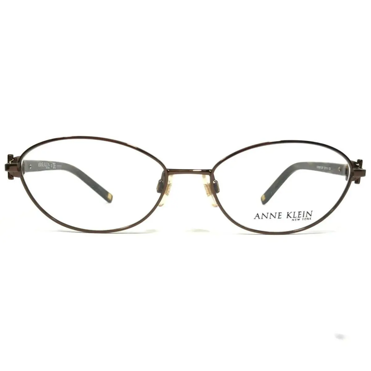 Anne Klein Eyeglasses Frames AK9100 531 Brown Cat Eye Full Wire Rim 53-16-135