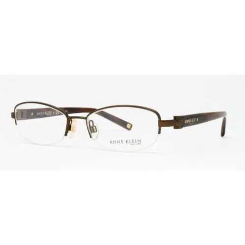 Anne Klein Women`s Eyeglasses AK9125 577S Bronze 52mm Half Rim Optical Frame
